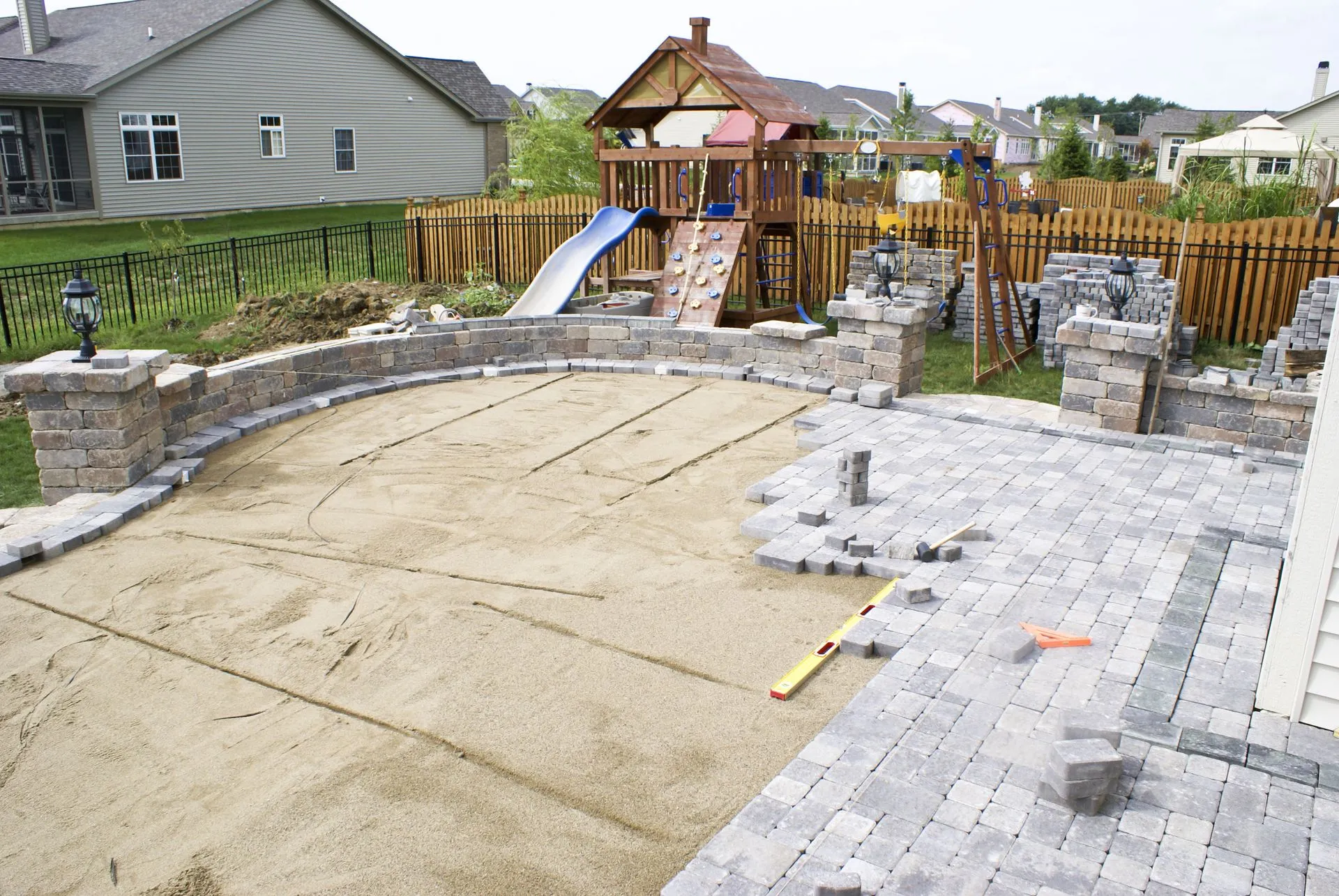 Stone Patio Installation